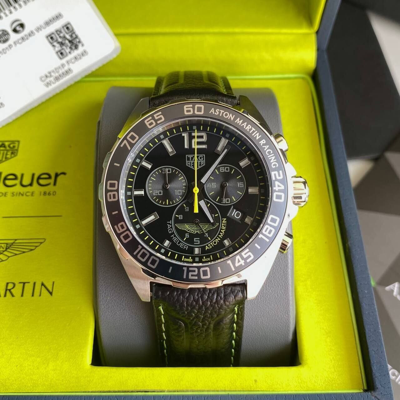 Pre-owned Tag Heuer Formula 1 Aston Martin Special Edition 200 M - ∅43 Mm Caz101p.fc8245
