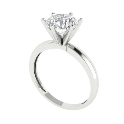 Pre-owned Pucci 1.8ct Round Cut Bridal Simulated Engagement Anniversary Ring 14k White Gold In D