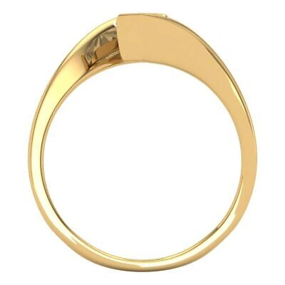 Pre-owned Pucci 1.9ct Marquise White Simulated Statement Promise Swirl Ring 14k Yellow Gold