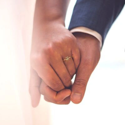 Pre-owned Pucci 1ct Oval Cut Simulated Champagne Wedding Promise Designer Ring Yellow Solid Gold