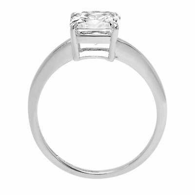 Pre-owned Pucci 1.0 Ct Asscher Cut Lab Created Diamond Stone 14k White Gold Solitaire Ring In I-j