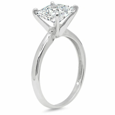 Pre-owned Pucci 0.5 Ct Princess Cut Lab Created Diamond Stone Solid 14k White Gold Ring In G-h