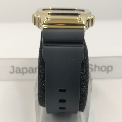 Pre-owned Casio G-shock Gm-5600g-9jf Black Gold Metal Case Digital Men's Watch In Box