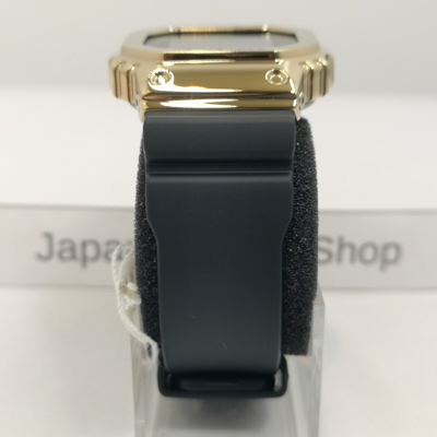 Pre-owned Casio G-shock Gm-5600g-9jf Black Gold Metal Case Digital Men's Watch In Box