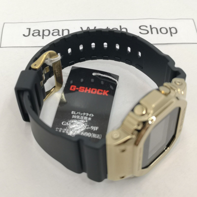 Pre-owned Casio G-shock Gm-5600g-9jf Black Gold Metal Case Digital Men's Watch In Box