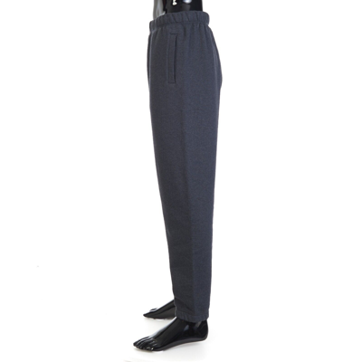 Pre-owned Berluti 1110$ Embroidered Scritto Jogging Trousers - Dark Grey, Fleece Cotton In Gray