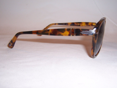 Pre-owned Persol Sunglasses 0649 1052s3 Madreterra/blue Polarized 54mm Authentic 649