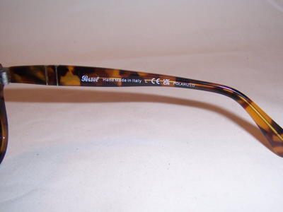 Pre-owned Persol Sunglasses 0649 1052s3 Madreterra/blue Polarized 54mm Authentic 649