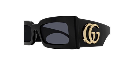 Pre-owned Gucci Original  Sunglasses Gg1425s 001 Black Frame Gray Gradient Lens 53mm