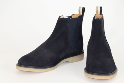 Pre-owned Hugo Boss Chelsea Boots, Mod. Tunley_cheb_sd A, Size 42 / Uk 8 / Us 9, Dark Blue