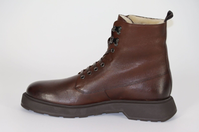 Pre-owned Hugo Boss Boots, Mod. Gladwin_halb_grf, Size 42 / Uk 8 / Us 9, Made In Italy In Brown