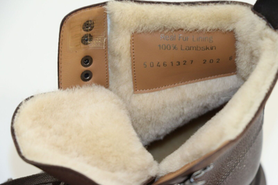 Pre-owned Hugo Boss Boots, Mod. Gladwin_halb_grf, Size 42 / Uk 8 / Us 9, Made In Italy In Brown