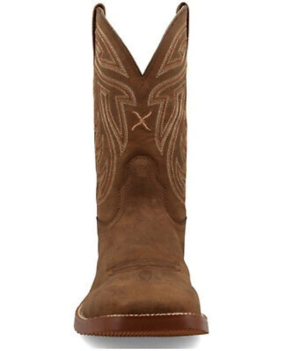 Pre-owned Twisted X Men's 11&quot; Tech X Western Boot - Broad Square Toe Brown 14 Ee