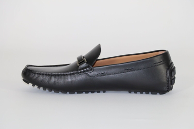 Pre-owned Hugo Boss Mocassins, Mod. Driver_mocc_nahw, Size 42, Uk 8, Us 9, Made In Italy In Black