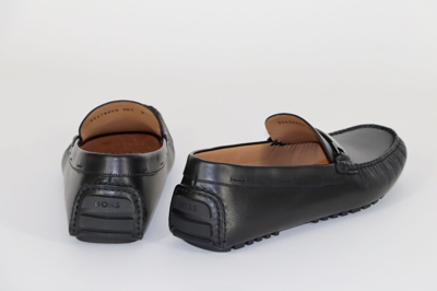 Pre-owned Hugo Boss Mocassins, Mod. Driver_mocc_nahw, Size 42, Uk 8, Us 9, Made In Italy In Black