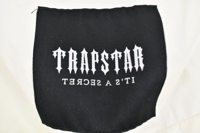Pre-owned Trapstar Unisex Irongate Embossed Puffer Jacket Matte Off White Size S