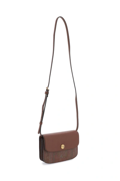 Shop Etro Essential Small Crossbody Bag Women In Brown
