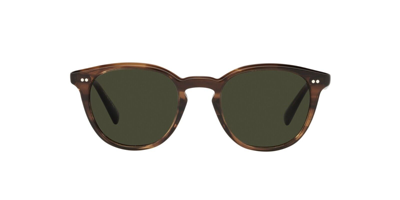 Pre-owned Oliver Peoples Desmon Sun Ov 5454su Tuscany Tortoise/g-15 (1724/p1) Sunglasses In Green