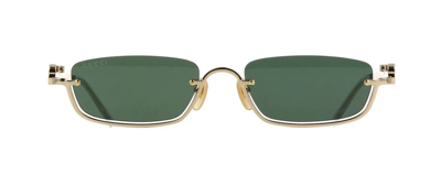 Pre-owned Gucci Gg1278s Gold/green (002) Sunglasses