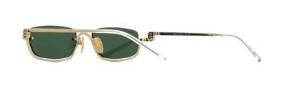 Pre-owned Gucci Gg1278s Gold/green (002) Sunglasses