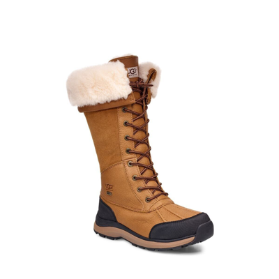 Pre-owned Ugg Women's W Adirondack Boot Tall Iii Snow 1095142 Chestnut, 7 M Us In Brown