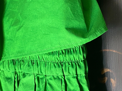 Pre-owned Emporio Armani $425  Sleeveless Cape Poplin Midi Dress | Green | It 46 Us 10