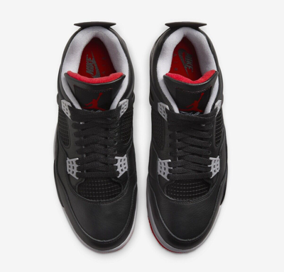 Pre-owned Nike Air Jordan 4 Retro Bred Reimagined Fv5029-006 Mens Gs In Black
