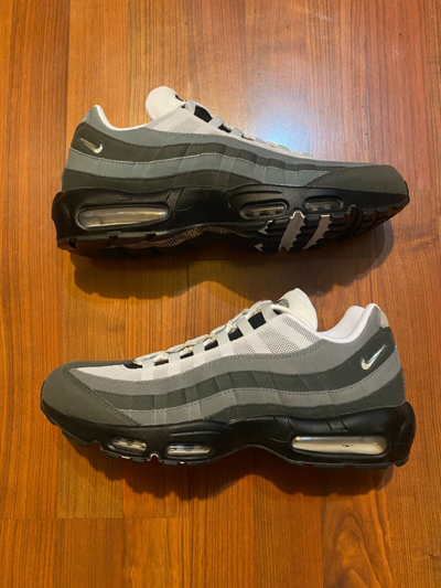 Pre-owned Nike Air Max 95 Jewel Cool Grey 2023 Black Suede Retro Rare Fq1235-002 Sz 8 - 14 In Gray