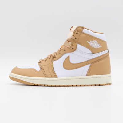 Pre-owned Jordan Fn6622-201 Nike Air  1 Retro High Og Praline White Sail Beige (women's)