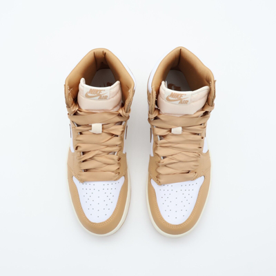 Pre-owned Jordan Fn6622-201 Nike Air  1 Retro High Og Praline White Sail Beige (women's)