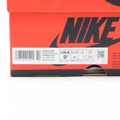 Pre-owned Jordan Fn6622-201 Nike Air  1 Retro High Og Praline White Sail Beige (women's)