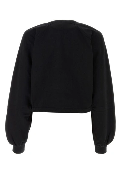 Shop Gucci Woman Black Cotton Sweatshirt