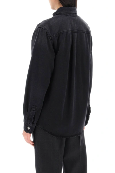Shop Isabel Marant Denim Talbot Shirt Women In Black