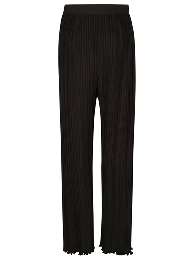 Shop Lanvin Pleated Trousers In Black