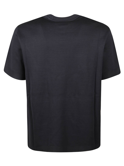 Shop Herno Round Neck T-shirt In Blu Navy