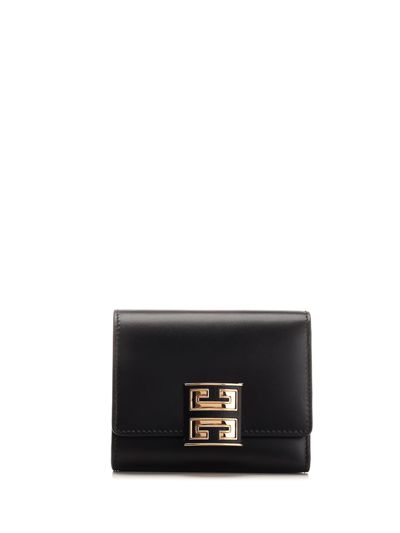 Shop Givenchy 4g Trifold Wallet In Black