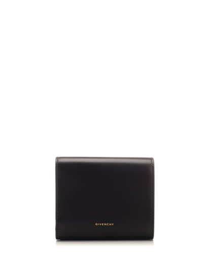 Shop Givenchy 4g Trifold Wallet In Black