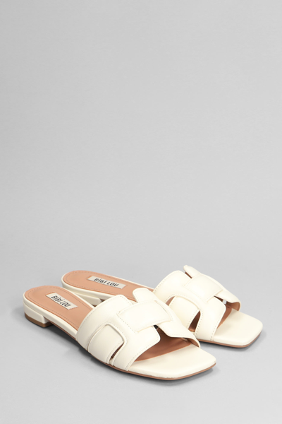 Shop Bibi Lou Holly Flats In White Leather