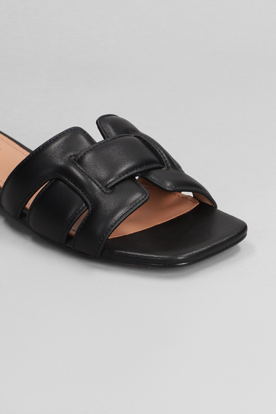 Shop Bibi Lou Holly Flats In Black Leather