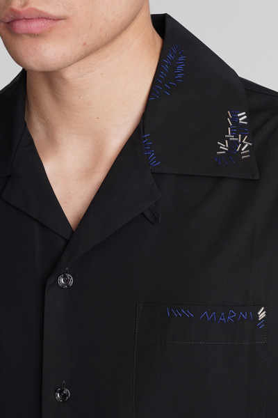 Shop Marni Shirt In Black Cotton