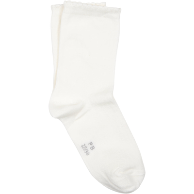 Petit Bateau Set Of Socks For Girl With Hearts In White