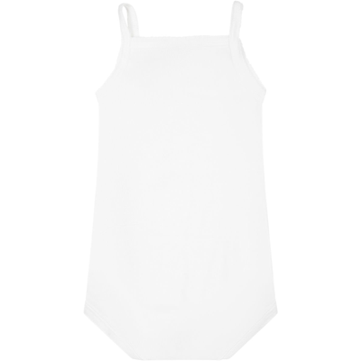 Shop Petit Bateau Set Of White Tank Tops For Baby Kids