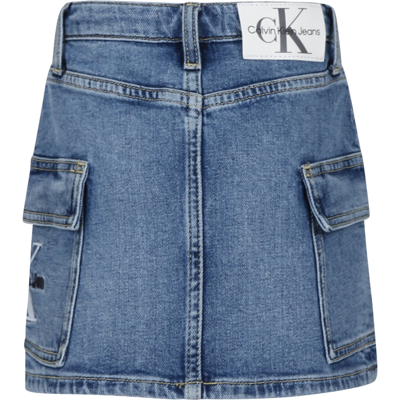 Shop Calvin Klein Casual Denim Skirt For Girl
