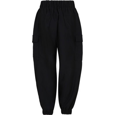 Shop Calvin Klein Black Casual Trousers For Boy With Logo
