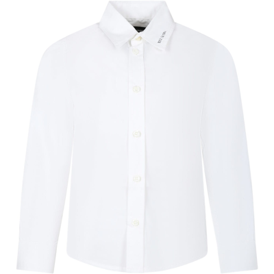 Shop Dsquared2 White Shirt For Boy