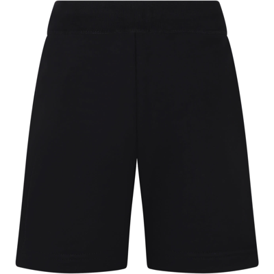 Shop Dsquared2 Black Sport Shorts For Boy
