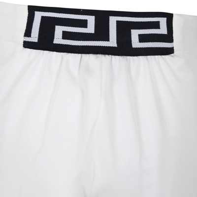 Shop Versace White Elegant Shorts For Girl