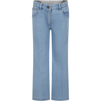 Shop Stella Mccartney Denim Jeans For Girl With Logo