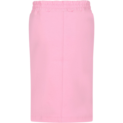 Shop Marni Pink Skirt For Girl With Logo