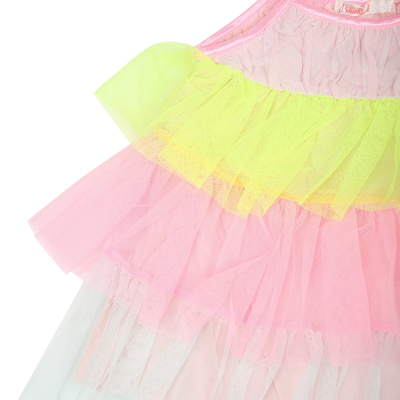 Billieblush Multicolor Elegant Dress For Baby Girl In Multicolor